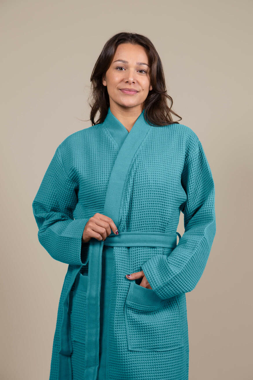 Peignoir Femme Kimono Vert