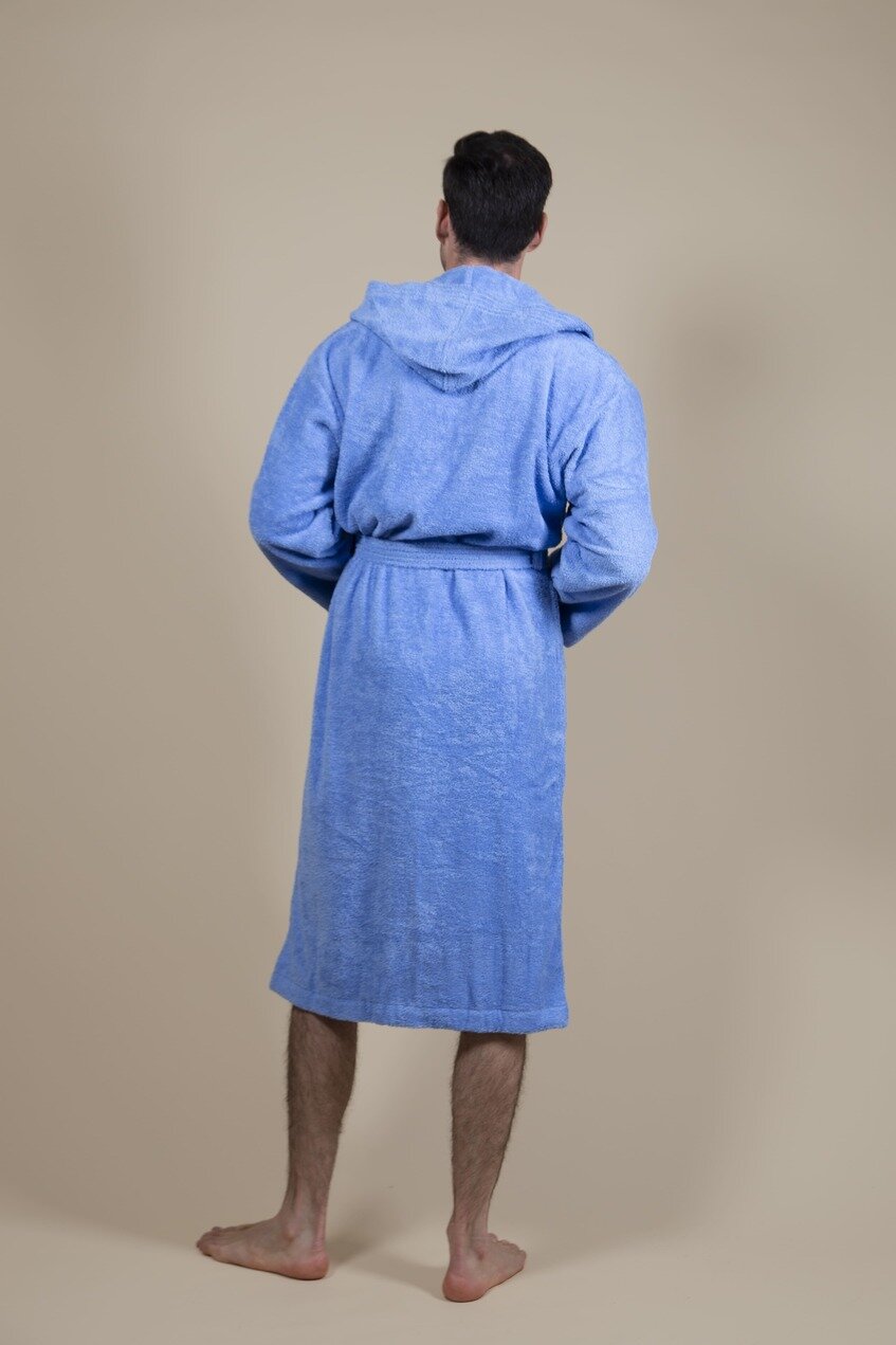 Peignoir Homme &Eacute;ponge Bleu