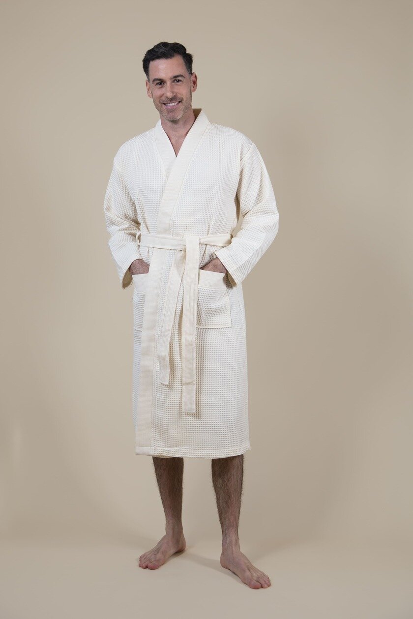 Peignoir Homme Kimono &Eacute;cru