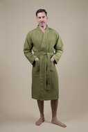 Peignoir Homme Kimono Vert Olive