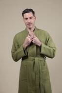 Peignoir Homme Kimono Vert Olive